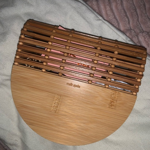 CULT GAIA
Ark Cutout Bamboo Flap Crossbody Bag In Natural NWT $260 fall  purse - Picture 10 of 11